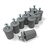 Produktbild Anschlagpuffer Stopper für Rollladen Jalousie 30 mm grau mit Scheibe u. Schraube