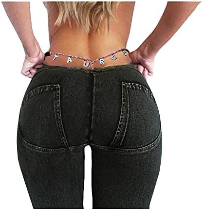 Tanga de cintura sexy para mujer, 12 constelaciones, parte inferior de bikini, cadena para el vientre, cadena de cuerpo con diamantes de imitación