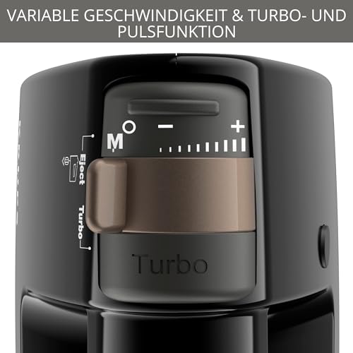 Krups F60858 3 MIX 7000 Handmixer 60 Jahre Edition | 500W | ergonomischer Griff | 1,65m-langes Kabel | Geschwindigkeitsregler, Schneebesen & Knethacken | bis zu 1kg Brotteig | Schwarz/Kupfer – Bild 6