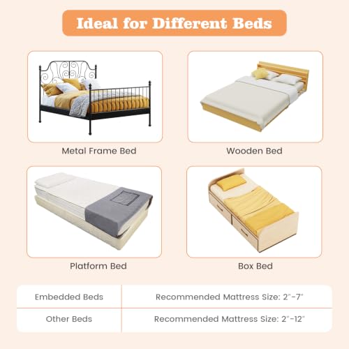 Image of BABY JOY Double Sided Bed Rail Guard, 2 Pack, Extra Long, Swing Down for Convertible Crib, Folding Baby Safety Bedrail for Kids Twin Full Size Queen King Mattress, Rails for Toddlers (Light Gray, 47 inch)