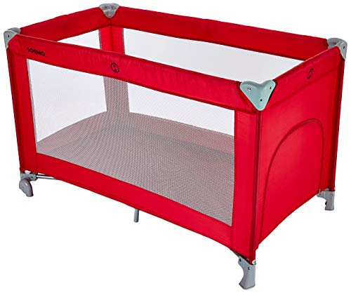 Amazon Brand – Solimo Baby Crib/Cot, Red