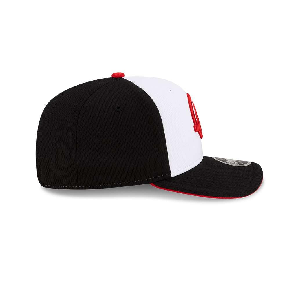 New Era Haas F1 Team Offizielle Kollektion 2026 Team Baseball Cap Mütze Verstellbar Weiß Schwarz Rot