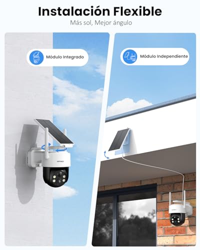 Cámara vigilancia WiFi exterior sin cables con batería recargable e impermeabilidad IP65 3