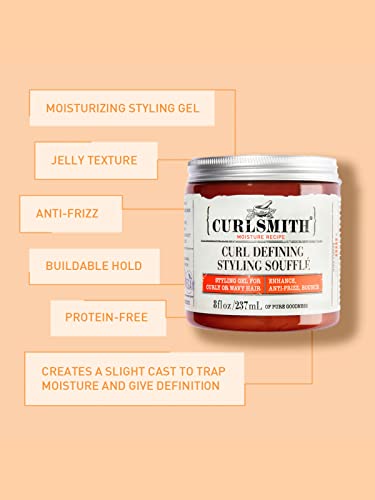 Curslmith Travel Duos - Curl Defining Styling Soufflé (2Oz) + Hold Me Softly Style Balm (2Oz), Styling Gel And Cream For Curly, Wavy Or Coily Hair, Vegan #TOP3