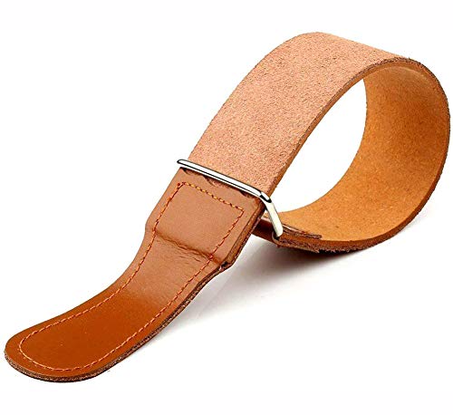 Correia de afiação de couro Straight Razor Strops 18,5 polegadas Lâminas de lâmina reta Afiamento de