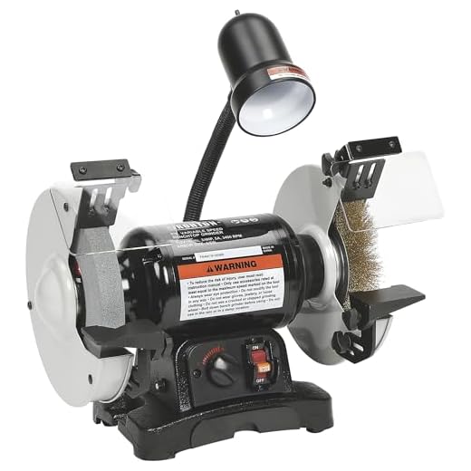 Ironton 8in. Variable Speed Benchtop Grinder - 3/4 HP, 2,000-3,400 RPM
