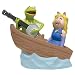 WL SS-WL-11784 Kermit & Miss Piggy In Boat Salt & Pepper Shakers, 3.75"