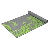 Gaiam Yoga Mat Classic Print Non Slip Exercise & Fitness Mat for All Types of Yoga, Pilates & Floor Workouts, Citron Wave, 4mm