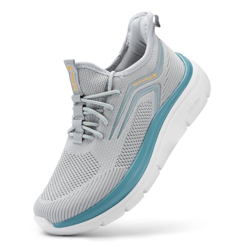 FitVille Men's Wide Walking Shoes Athletic Sneakers Lightweight Workout Slip-on Shoes for Flat Feet - Cloud Strider V1