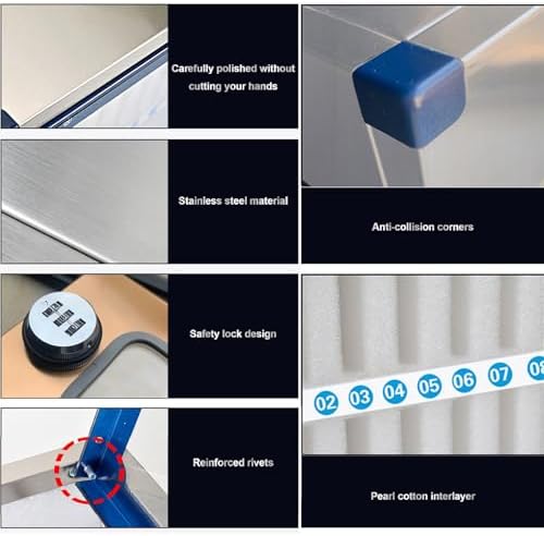 Secure Cell Phone Locker Cabinet with Combination Lock - Ideal for Students & Employees, Compact Size (30x19.5x27cm / 12x8x11in) - Protect Your Mobile Devices