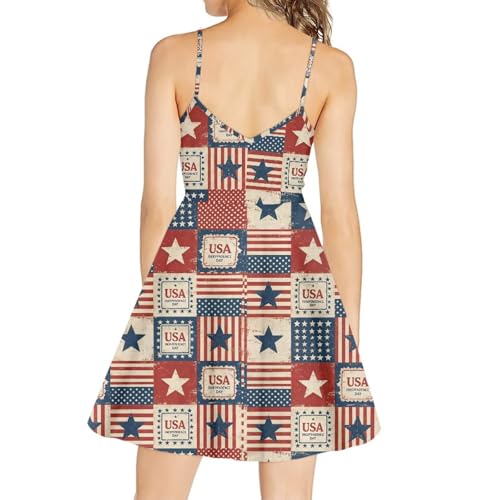 Image of Coloranimal Women's Summer Sleeveless Casual Swing Dresses with Loose Fit Beach Sundress