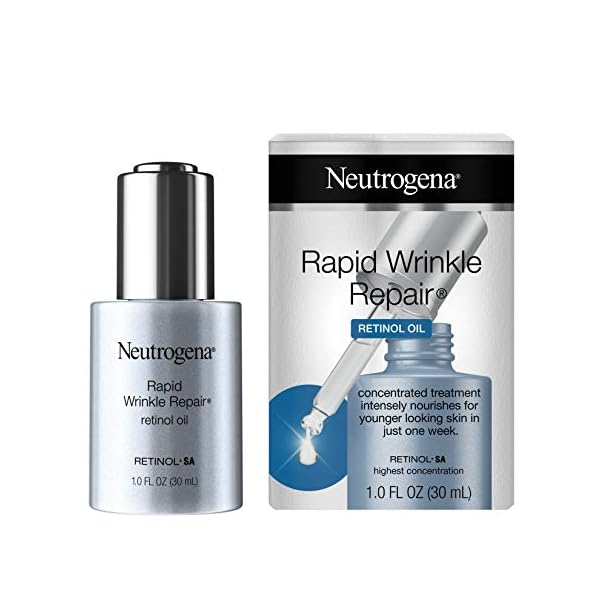 Neutrogena-Rapid-Wrinkle-Repair-Retinol-Anti-Wrinkle-Oil-Lightweight-Anti-Wrinkle-Face-Serum-to-Fight-Dark-Spots-Deep-Wrinkle-Treatment-03-Concentrated-Retinol-10-fl-oz Neutrogena Retinol Face Oil .3% Concentrated, Rapid Wrinkle Repair, Daily Anti-Aging Face Serum to Fight Fine Lines, Deep Wrinkles, & Dark Spots, 1.0 fl. oz