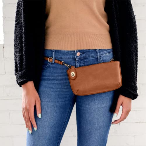 Image of Joy Susan Women's Fashion Purse Mini Crossbody Wristlet Clutch Handbag - Maple