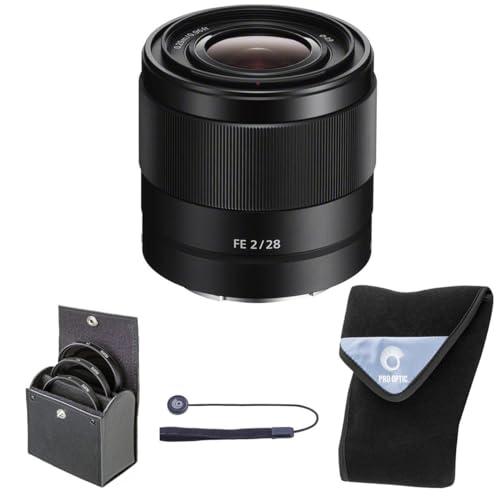 Sony FE 28mm f/2�����Y �u���b�N 49mm �f�W�^���G�b�Z���V�����t�B���^�[�L�b�g��15x15�����Y���b�v�Z�b�g