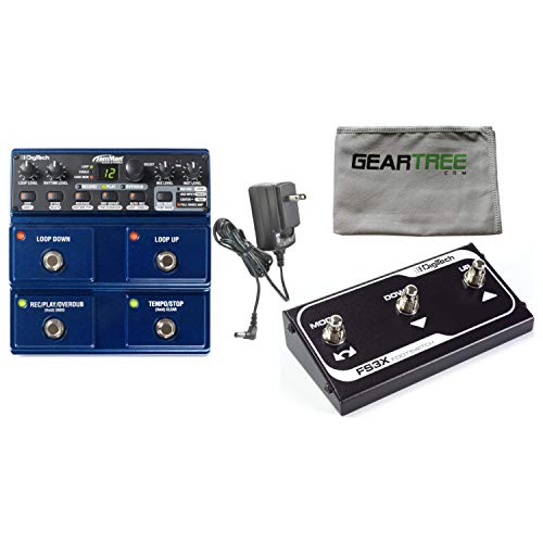 Digitech JML2 Jamman Stereo Looper with Power Supply and FS3X Footswitch