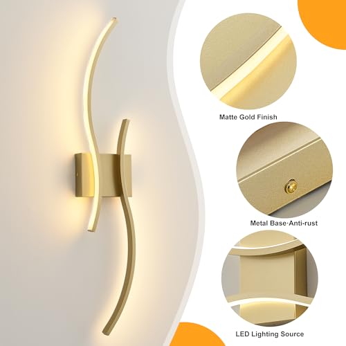 Image of KARTOOSH Hardwired LED Vanity Lights for Bathroom | 2 Pack 31.5 Inch, 3CCT Dimmable, Waterproof, Rustproof, Bathroom Light Fixtures Over Mirror