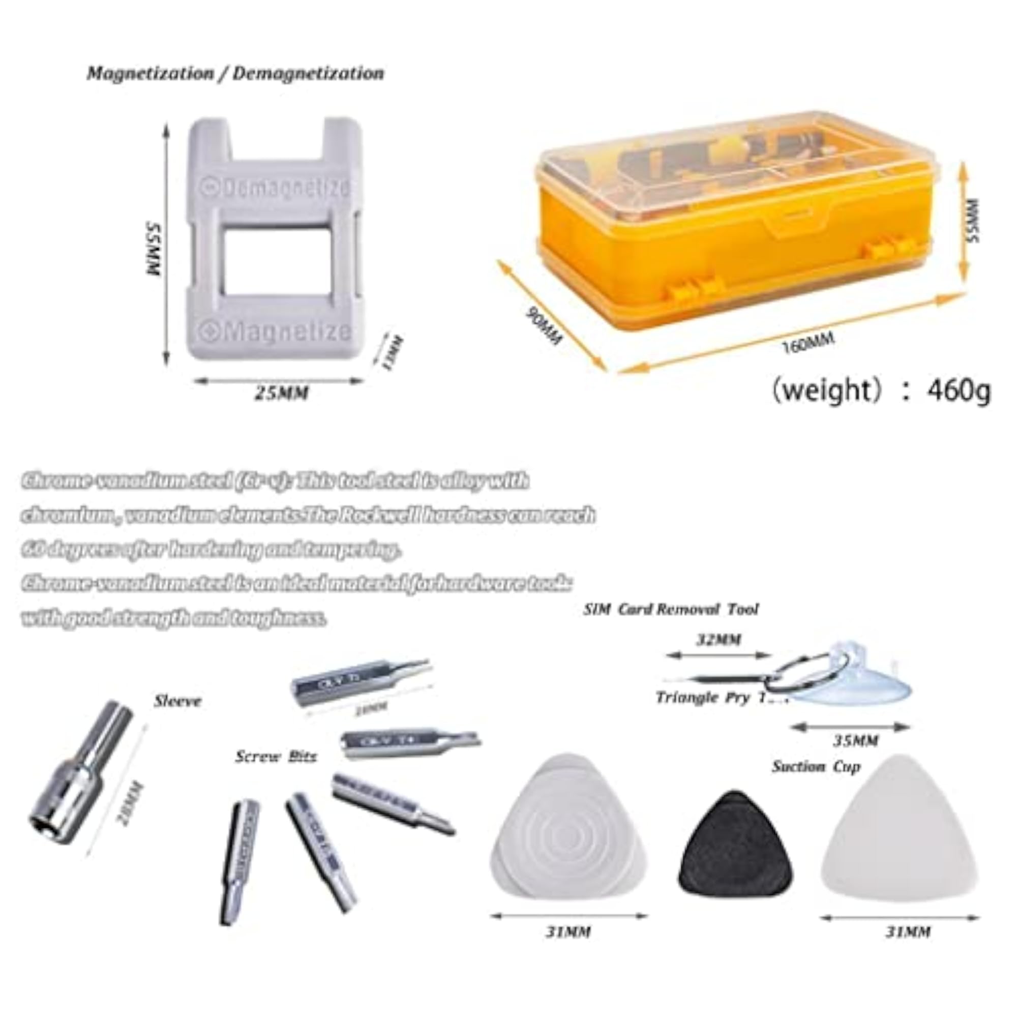 Steel Screwdriver Set for Watch Repairing Tool Kit