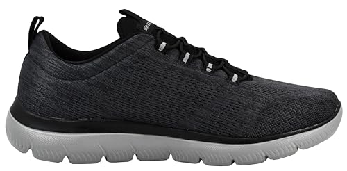 Image of Skechers Men's Summits Louvin Sneaker | Casual, Memory Foam, Machine Washable, Bungee Slip-On
