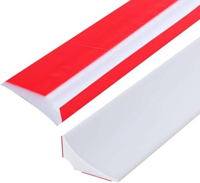 1M Silicone Shower Tray Sealing Strip,Bath Sink Edging Edge Seal Trim,Gap Cover Caulk Strip,Threshold Wet Room Floor Water Barrier Retaining Strip,Splash Guard for Bathtub,Countertop(Two Adhesive)