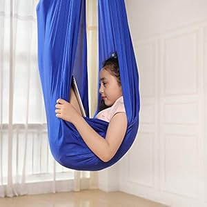 ele ELEOPTION Kids Swing Hangmat, Indoor Swing Elastische Knuffel Hangmat Sensory Swing Ideaal voor ADHD, Aspergers en…