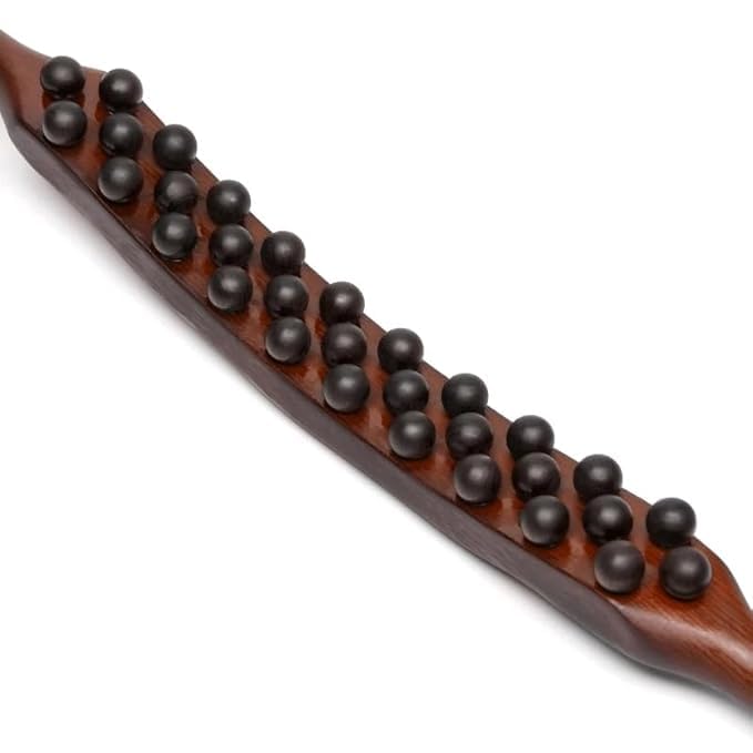 ACULIFE Massage Roller stick Wood Gua Sha Tool Wooden Scraping Therapy Massage for Body Neck Shoulder Back Massager for, Muscle Belly Relief Tool (31 ball) ACULIFE Massage Roller stick Wood Gua Sha Tool Wooden Scraping Therapy Massage for Body Neck Shoulder Back Massager for, Muscle Belly Relief Tool (31 ball)