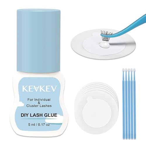 Individual Cluster Lash Glue 5Ml Clear Lash Cluster Glue Diy Lash Extension 48 Hours Long Lasting Lash Bond For Lash Clusters Self Application Eyelash Glue Mild Waterproof(5Ml, Clear) #TOP3