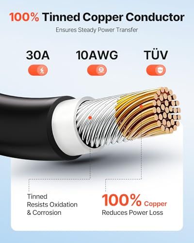 VEVOR Rallonge Panneau Solaire Câble Extension 6 mm² 19 81 avec Connecteur MC4 - vue 3