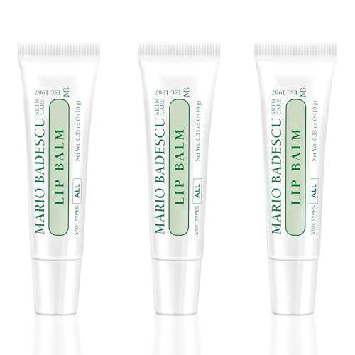 Image of Mario Badescu Moisturizing Lip Balm for Dry Cracked Lips, Infused with Coconut Oil and Shea Butter, Ultra-Nourishing Lip Care Moisturizer for Soft, Smooth and Supple Lips