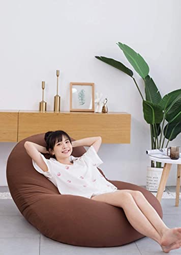 dtkmkj Großer Sitzsack Lazy Sofa Tatami Stuhl Schlafzimmer Balkon Wohnzimmer Waschbar Lunch Chair 135×75cm, Baumwolle… – Bild 6