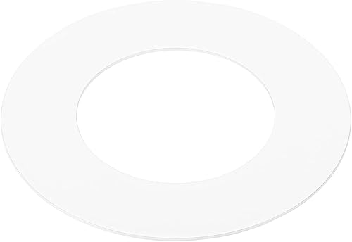 PATIKIL Anillo de luz OD de 1.6 pulgadas de identificación de 2.8 pulgadas, anillo blanco Goof para cubierta de luz circular mate para techo