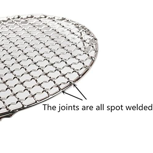 Stainless Steel Round Wire Baking Cooling Rack With Legs For Airfryer Oven, Nonstick Cooling Roasting Rack Net Grill Barbecue Rack For Cooling Cookie Bread Cake (250Mm/9.8") #TOP2