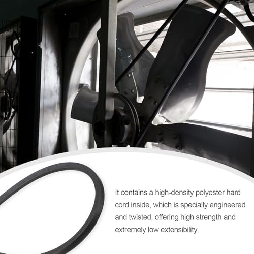 sourcing map 3pcs 3V830 Rubber V Belt 83" Length x 0.38" Width x 0.31" Thick, Industrial Power Transmission Belt - Image 4