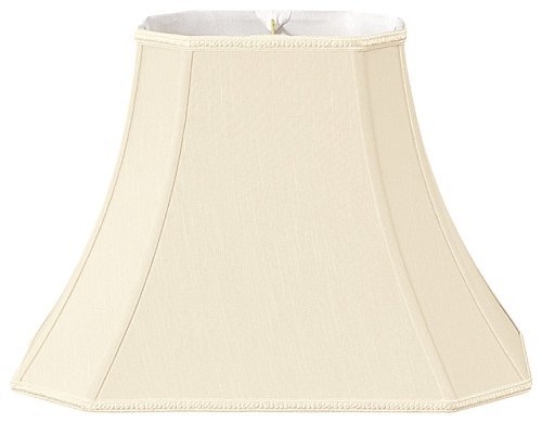 Image of Royal Designs Rectangle Bell w Cut Corners Designer Lamp Shade, Beige, (5.5 x 7) x (10 x 14 )10.5