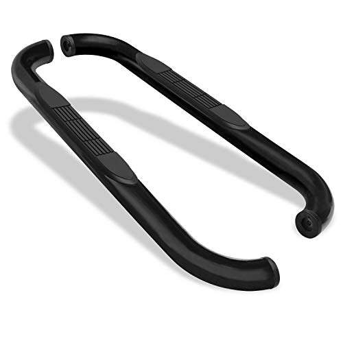 BETTER AUTOMOTIVE 3" Black Side Step Rails Compatible with 1998-2011 Ford Ranger Regular CAB NERF Bars Side Bars Running Board Steps