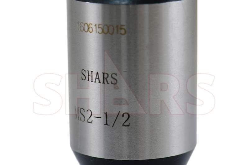 Shars 1/2" MT2 Precision End Mill Tool Holder Adapter, 3/8"-16 Drawbar End 202-1222