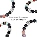 Elegant Beaded Bracelets - Natural Stone & Stainless Steel Healing Energy Jewelry for Couple Lover, Adjustable Sun and Moon Non-Smart Bracelet Set with Positive Meaning, Perfect Friendship Gifts