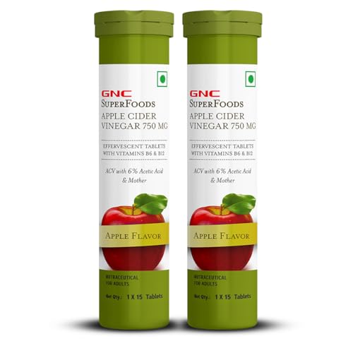 See full amazon price history chart for GNC Apple Cider Vinegar Effervescent Tablets | 750mg ACV With The Mother | Supports Weight Loss | Healthy Gut & Digestion | With 6% Acetic Acid, Vitamin B6 & B12 | Apple Flavor - 15 Tablets (Pack of 2) GNC Apple Cider Vinegar Effervescent Tablets | 750mg ACV With The Mother | Supports Weight Loss | Healthy Gut & Digestion | With 6% Acetic Acid, Vitamin B6 & B12 | Apple Flavor - 15 Tablets (Pack of 2) (B0DBLS2H2T) Amazon Price History, Amazon Price Tracker