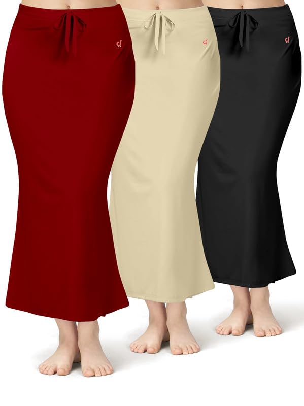 Image of TRENDMALLS Women Saree Shapewear Petticoat for Women, Cotton Blended,Petticoat,Skirts for Women,Shape Wear Dress for Saree Shaper(Combo-Pack)