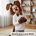 Qnvyw Hundekostüm Komplettset - Dackel Kostüm für Halloween & Partys, Inkl. Ohren & Schwanz, Für Erwachsene & Kinder, Dog Costume mit Pfoten