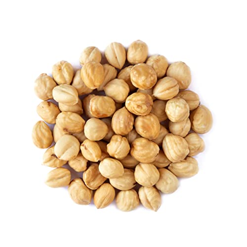 Organic Dry Roasted Blanched Hazelnuts With Himalayan Salt, 1 Pound – Non-Gmo, Oven Roasted Lightly Salted Whole Filberts, No Oil Added, Vegan Snack, Kosher, Bulk. Rich In Essential Fatty Acids #TOP2