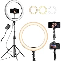 YOHOOLYO Aro de Luz con Tripode 12" Ring Light con Control