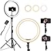 YOHOOLYO Aro de Luz con Tripode 12" Ring Light con Control Remoto 3 Modos 10 Brillos Regulables Anillo de Luz para TikTok, Maquillaje, Video Selfie, Youtube e Live Stream