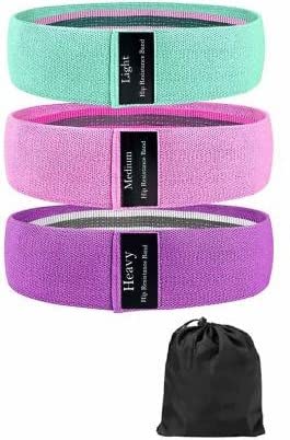 PRT GOLD Mullewa Resistance Hip Loop Bands for Legs, Butt, Thighs & Glutes Exercises, Anti-Slip Fabric Workout Bands for Men/Women-picture-27