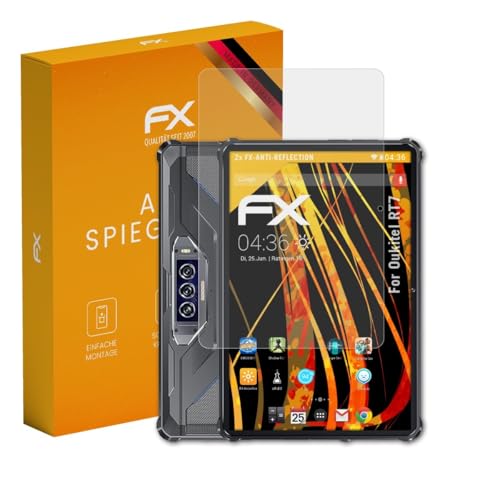 atFoliX Screen Protector compatible with Oukitel RT7 Screen Protection Film, anti-reflective and shock-absorbing FX Protector Film (2X)