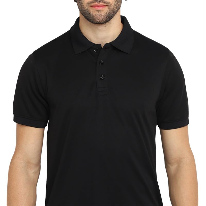 Image of Southern Alps Polo Collar T-Shirt with Moisture Wicking for Men