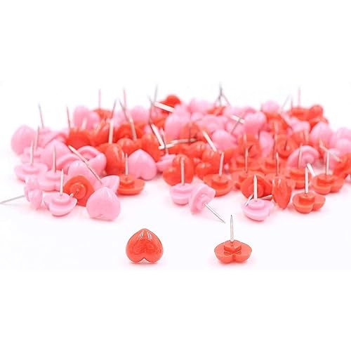 Consejos para Comprar Tachuelas los 5 más buscados. 50 Taicols 150 alfileres de corazón Rosa, Lindas Tachuelas Decorativas para el Pulgar, pasadores de plástico para Tablero de Corcho, Tachuelas para Colgar en la Pared, Mapa de...