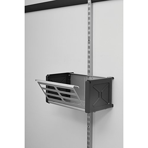 Image of Rubbermaid Fasttrack Rail Access Bin Garage Organization Bin for Sports Equipment /Gardening Supplies /Shed /Home /Garage /Item Storage, Individual (Pack of 4)