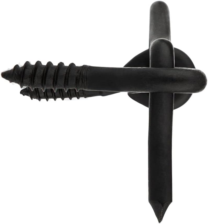 National Hardware Black Medium Gate Hook and Eye