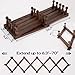 SCUNDA Hat Rack for Wall, Expandable Wall Hat Holder with 16 Hooks, 16 inch Wooden Wall Hook for Baseball Caps,Cowboy, Bag,Hoodie(Brown)