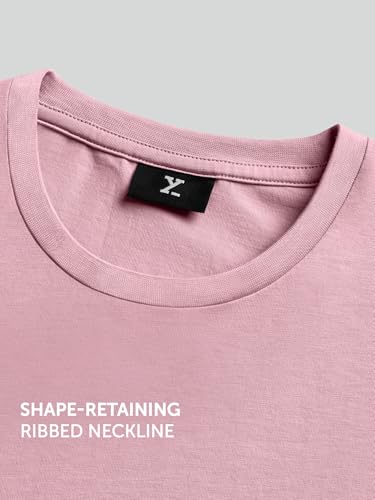 Image of XYXX Men's Iconique Solid Supima Cotton Slim Fit T-Shirt | Super Soft Half Sleeve Tshirts with Superior Colour Retention